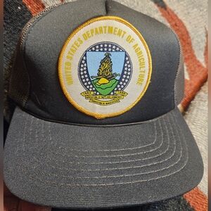 Vintage USDA Mesh back Foam Crown Snap Back Trucker Hat